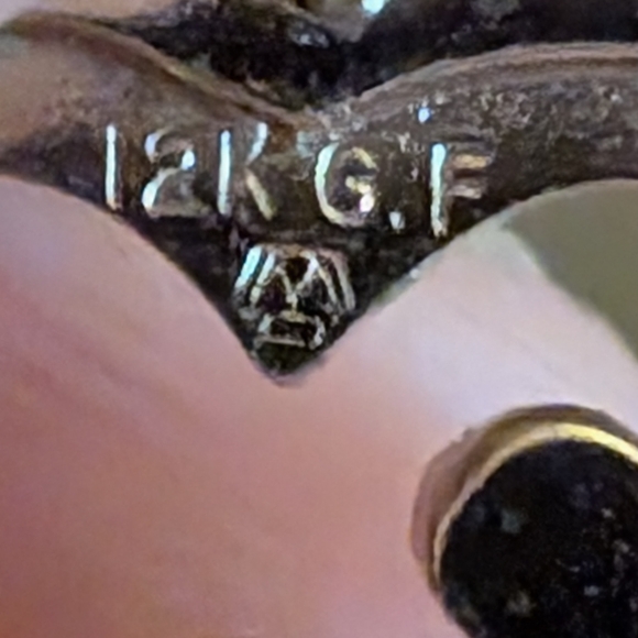 Vintage 12K Gold Filled Diamond Heart Pendant - Picture 10 of 10